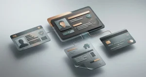 Concept illustration of an online casino account with identity and payment ownership checks