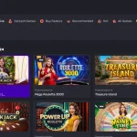 Voodoo Casino live casino category showing current live table inventory
